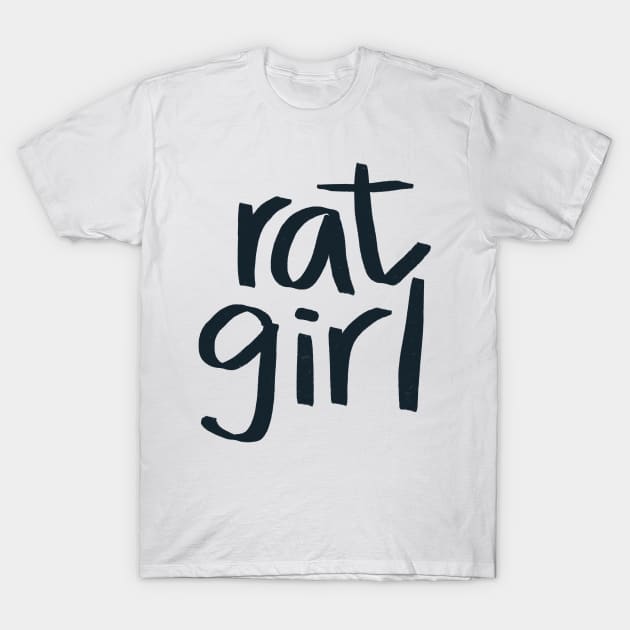 Rat Girl - black T-Shirt by Krumla